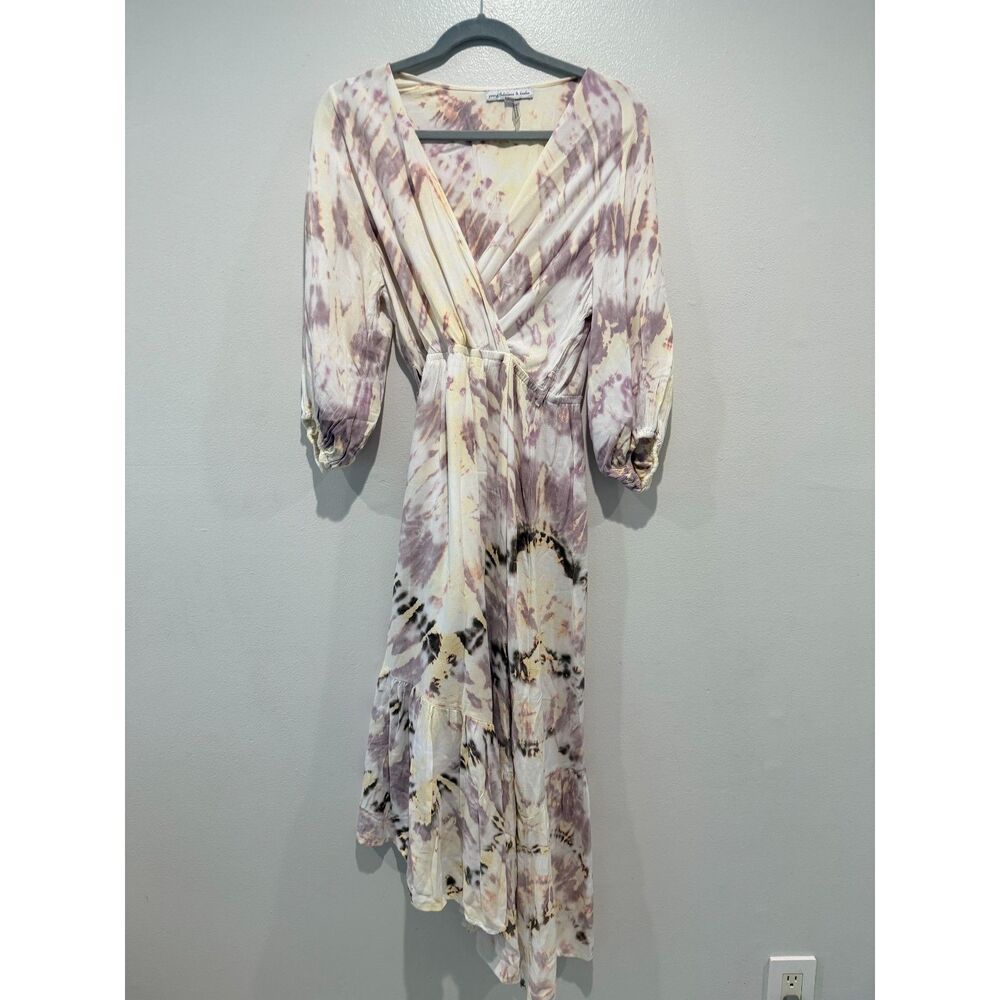 Young Fabulous & Broke Wrap Tie Maxi Dress S